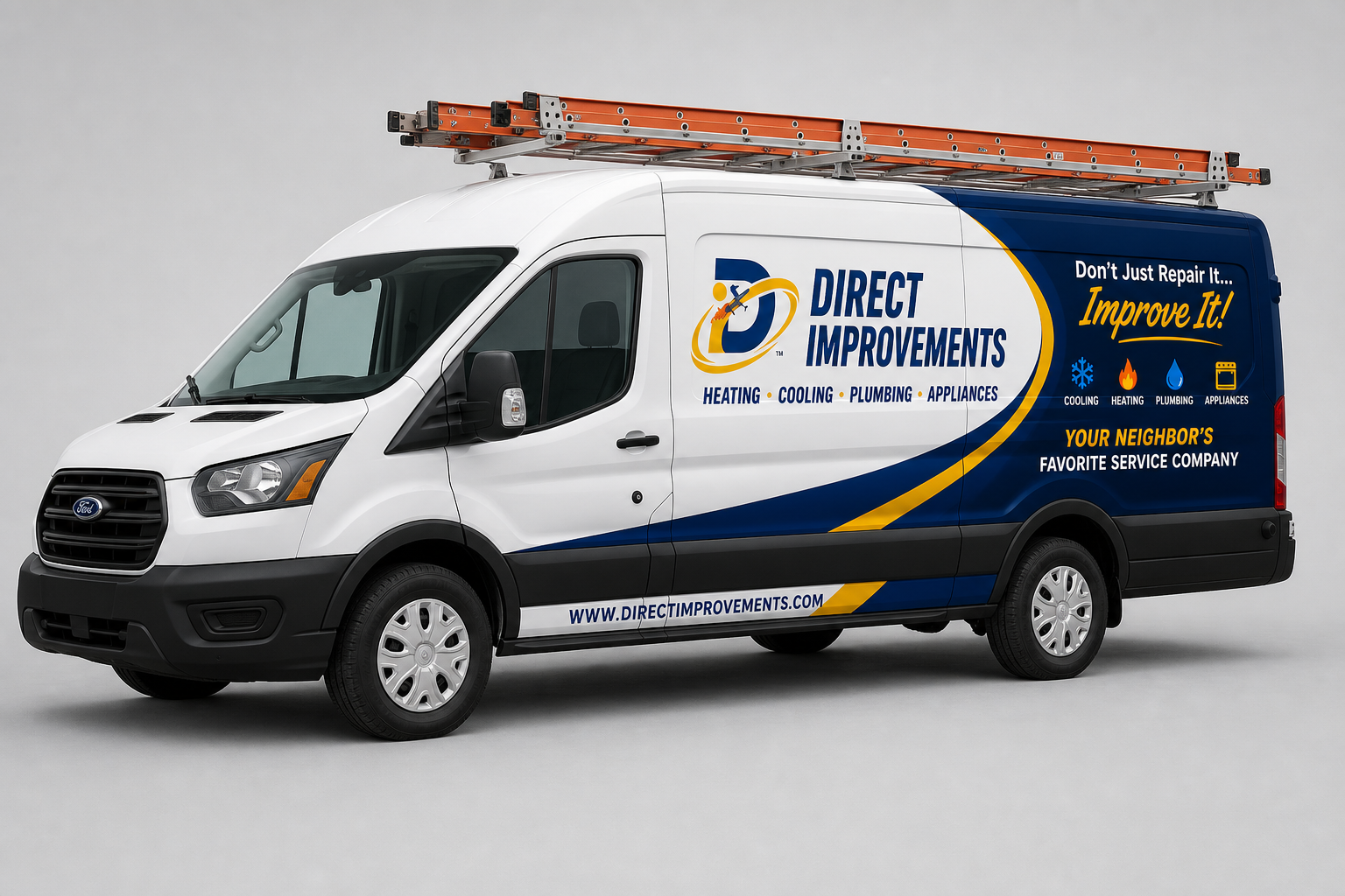 Direct Improvements branded service van