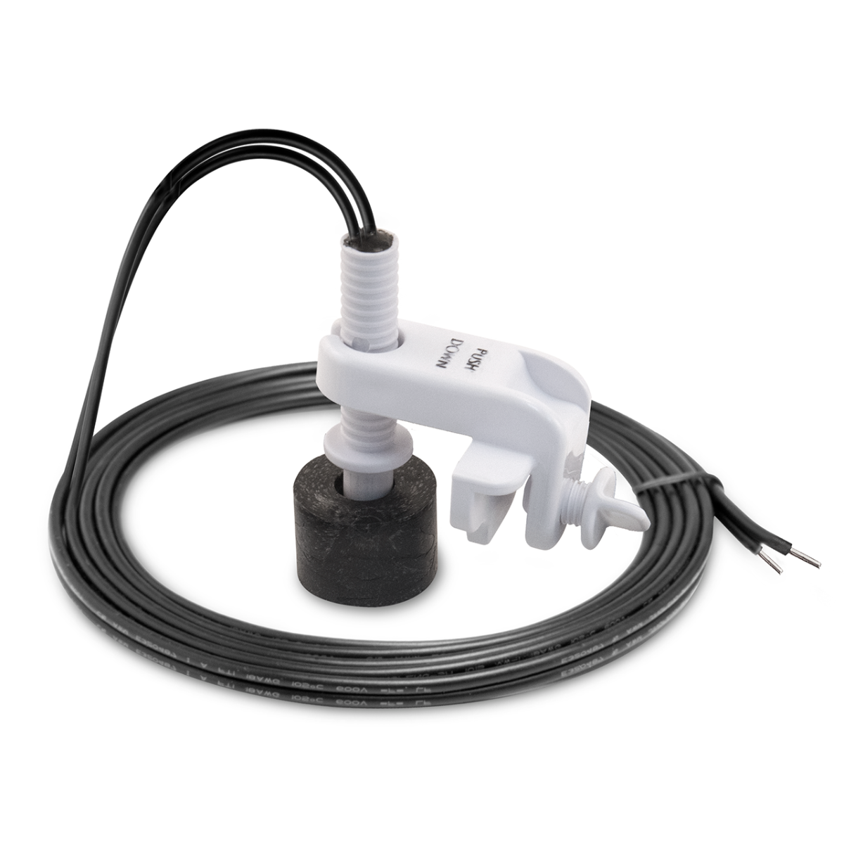 Condensate overflow safety switch for HVAC drain protection